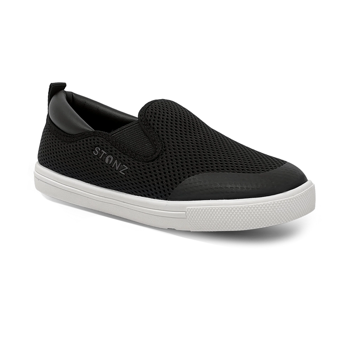 Stonz® Skipperz Slip-On Shoes for Toddlers & Kids | Sizes 8-12,BLACK