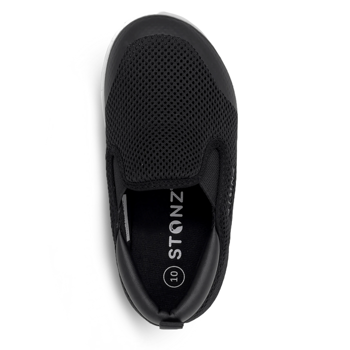 Stonz® Skipperz Slip-On Shoes for Toddlers & Kids | Sizes 8-12,BLACK