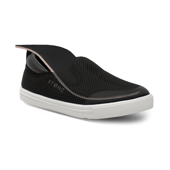 Stonz® Skipperz Slip-On Shoes for Toddlers & Kids | Sizes 8-12,BLACK
