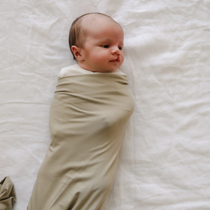 Snuggle Me® Organic Cotton Stretch Baby Swaddle Blanket - Birch