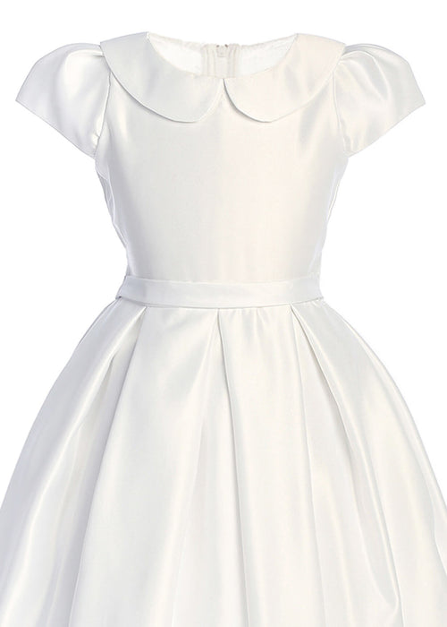 Robe Sweet Kids® SK1016 en satin à manches courtes pour fille | 8 à 12 ans