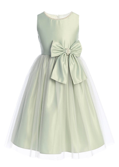 Sweet Kids® SK781 Robe Fille en Satin | 3 à 12 ans