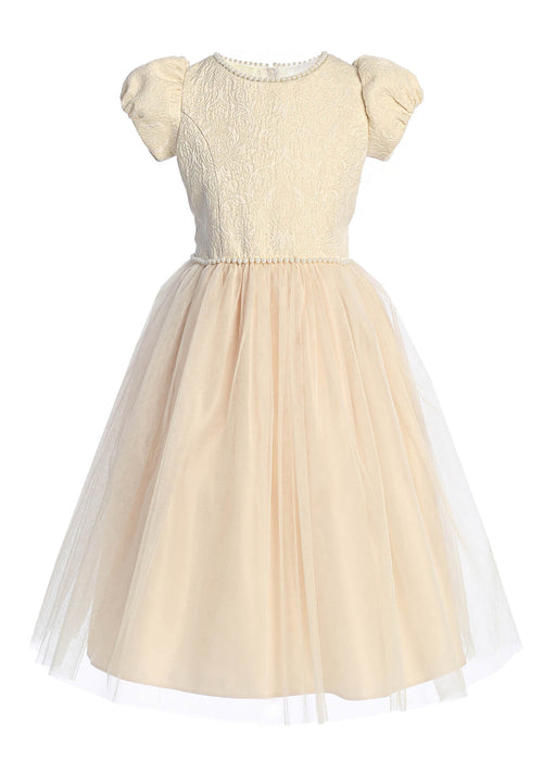 Robe pour fille Sweet Kids® en satin jacquard | 2 à 12 ans
