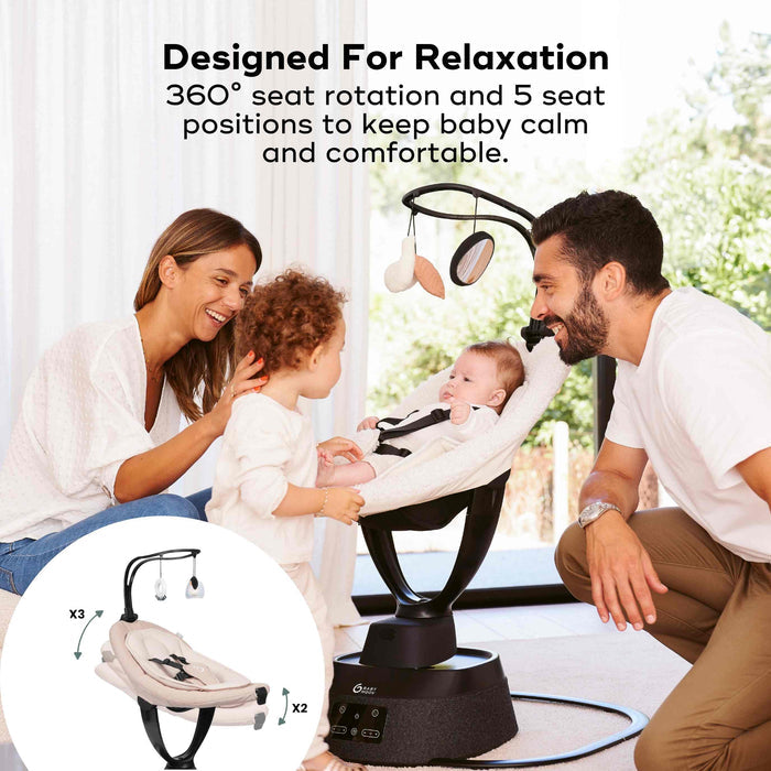 Babymoov® Baby Swing Swoon Evolution Connect - Mocca