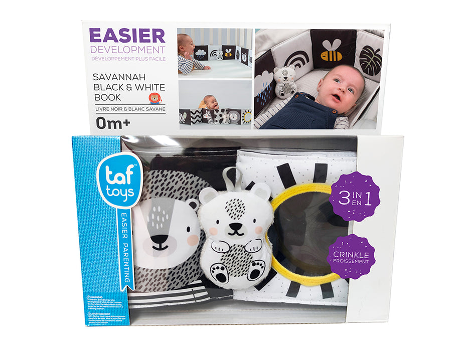 Taf Toys® Savannah Black & White Book 0m+