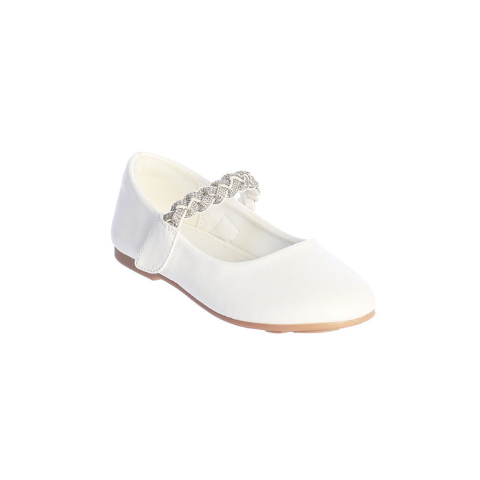 Tip Top USA® Shoe With Rhinestone Strap Baby Girl White | 2