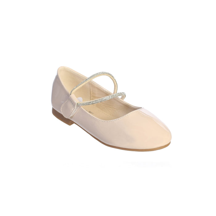 Tip Top USA® Chaussures Blanches Vernies à Bride Strass | 1 à 13