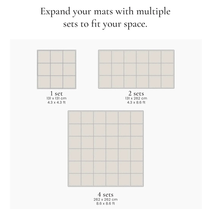 Toddlekind Classic Puzzle Playmat — Non‑Toxic EVA Foam, Expandable Size