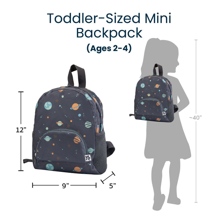 Tiny Twinkle® Fold-Up Toddler Mini Backpack – Lightweight, Water-Repellent, Recycled Fabric