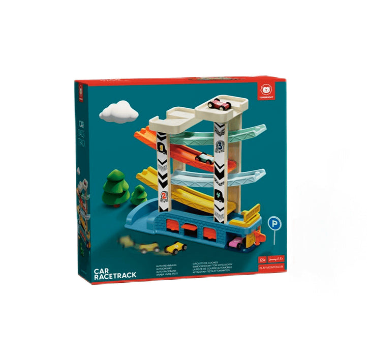 Car Racing Track with 4 Race Cars – 18M+