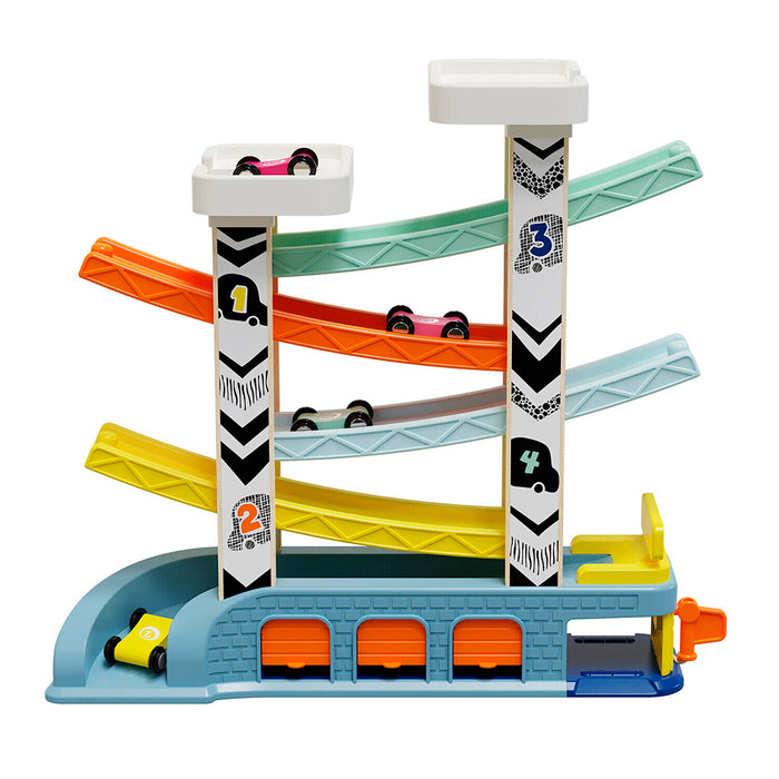 Car Racing Track with 4 Race Cars – 18M+