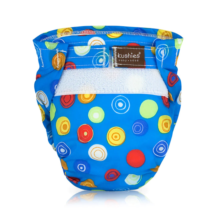 Kushies Baby Boys Ultra-Light Washable Diapers - 5 Pack