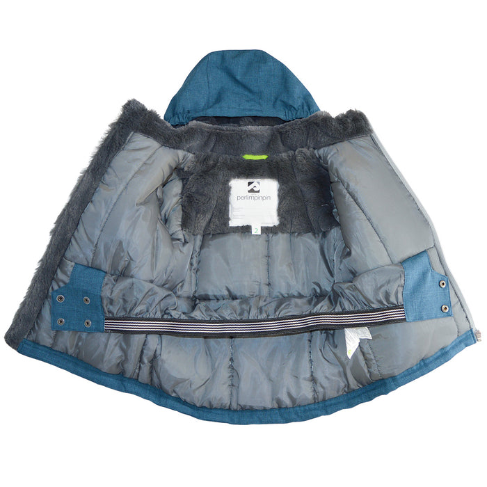 Habit de neige Perlimpinpin pour tout-petits et grands enfants - Texture Orage (Tailles 2, 3, 4 et 12)