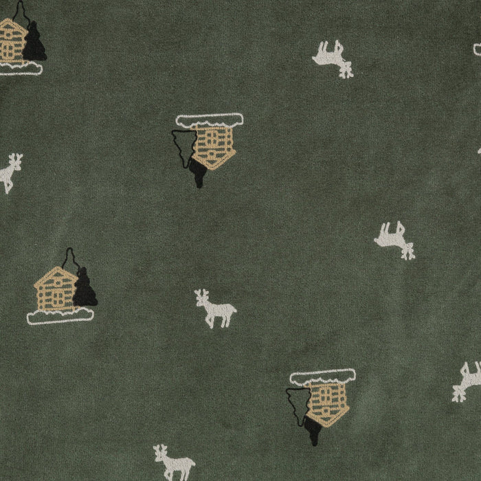 Pyjama 1 pièce à pieds pour bébés en velours de Perlimpinpin - 3-6m