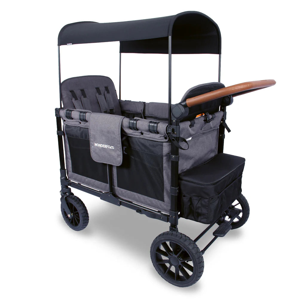 Wonderfold W4 LUXE Premium Push Quad Stroller