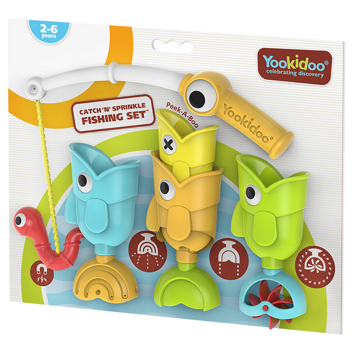 Yookidoo® Catch 'N' Sprinkle Fishing Bath Toy Set, Ages 2-6