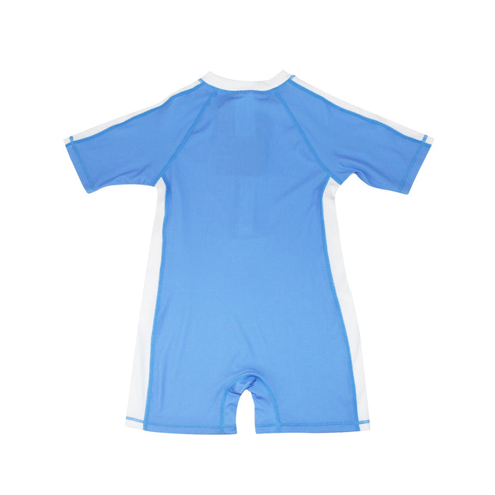 Zoocchini® Boys Short Sleeve 1pc Solid Swimsuit | 6m to 4T