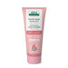 Aleva Naturals whole body deodorant in a pink tube, amber vanilla scent, shown upright on a white background.