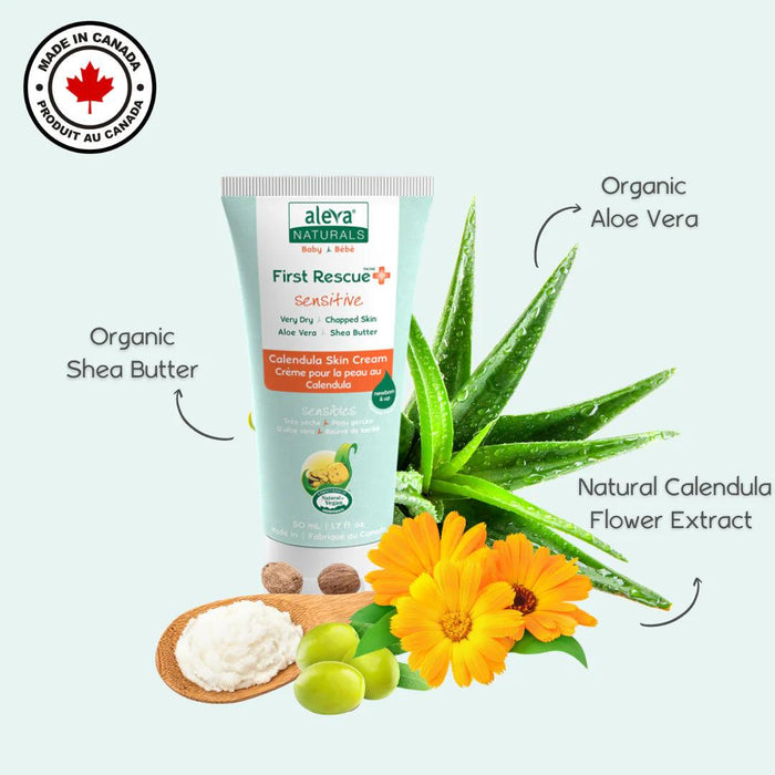 Aleva® - Aleva Naturals First Rescue+ Calendula Skin Cream - 50 ml - 1.7 fl oz.