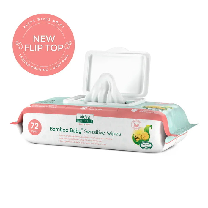 Aleva® - Aleva Naturals® Bamboo Baby® Sensitive Wipes – 72 Count