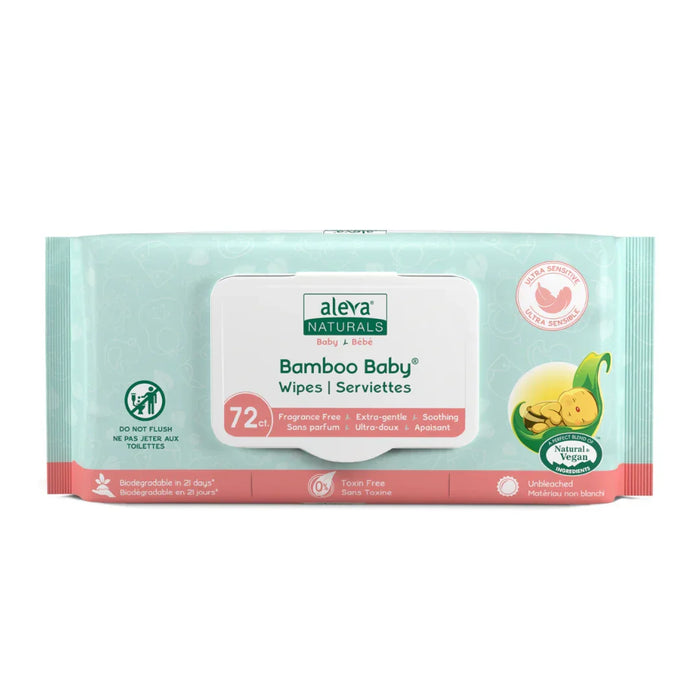 Aleva® - Aleva Naturals® Bamboo Baby® Sensitive Wipes – 72 Count