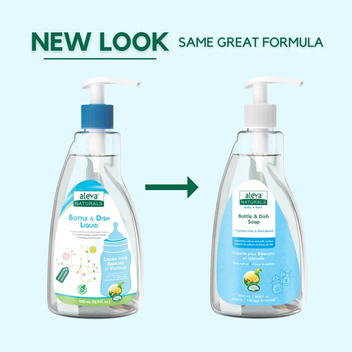 Aleva® - Aleva Naturals® Bottle & Dish Liquid – Fragrance Free – 500ml
