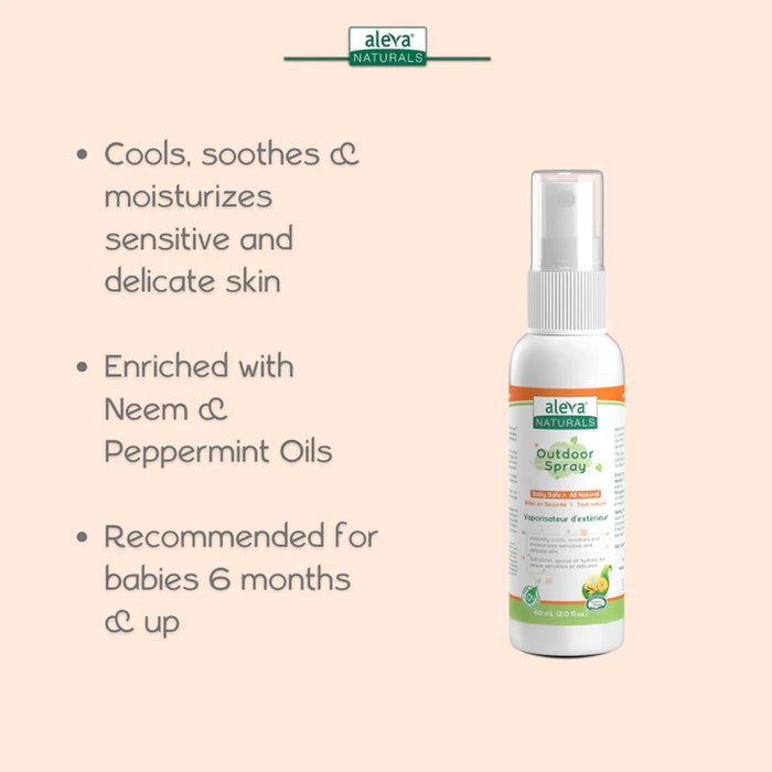 Aleva Natural® Outdoor Spray for Babies & Family | 100 mL