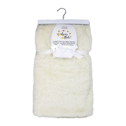 Amor Bebe® - Amor Bebe 2 Layer Luxury Faux Fur Plush Baby Blanket