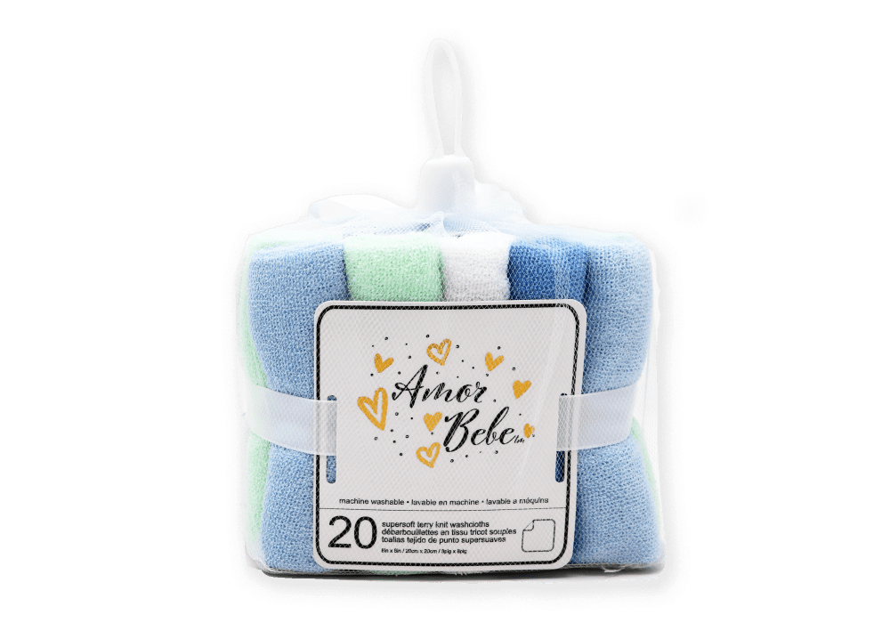 Amor Bebe® - Amor Bebe 20 Pack Washcloth