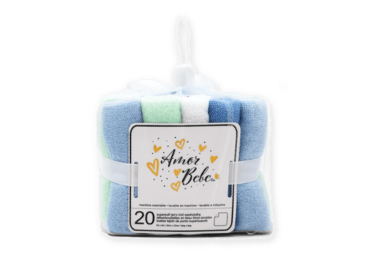 Amor Bebe® - Amor Bebe 20 Pack Washcloth