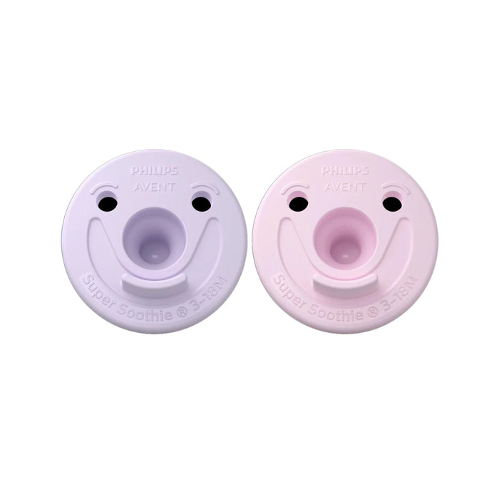 Philips Avent Soothie Classic Round Shaped One Piece Pacifiers - 2 Pack