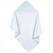 b.box hooded baby towel in soft blue, displayed flat to show size and textured hood corner.