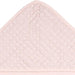 b.box hooded baby towel in rose color showing close-up of textured hood fabric.