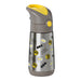b.box insulated water bottle featuring Batman logos and comic graphics on a white background.