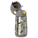 b.box insulated water bottle with Batman graphics shown with lid open and straw visible