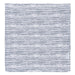 b.box muslin swaddle blanket with navy blue stripes neatly folded on a white background.