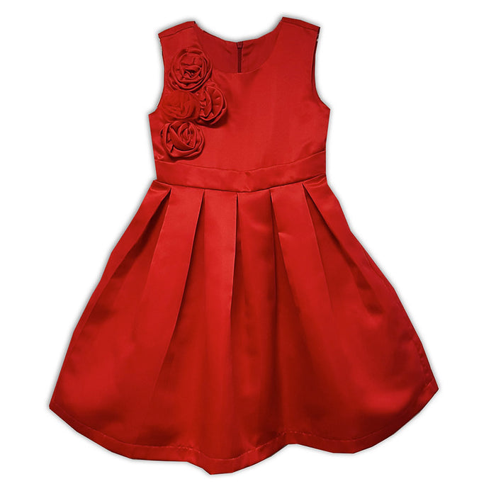 Jo-Ella Alice Red Satin Dress