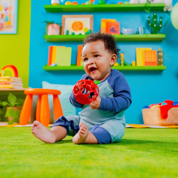 Bright Starts Hold My Own Easy-Grasp Teether Toy – Apple