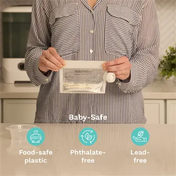 Sachets de Conservation Réutilisables de Lait Maternel Baby Brezza® avec Entonnoir de Remplissage | Lot de 10