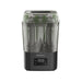 Baby Brezza Super Fast Sterilizer and Dryer in black shown on a white background with bottles inside.