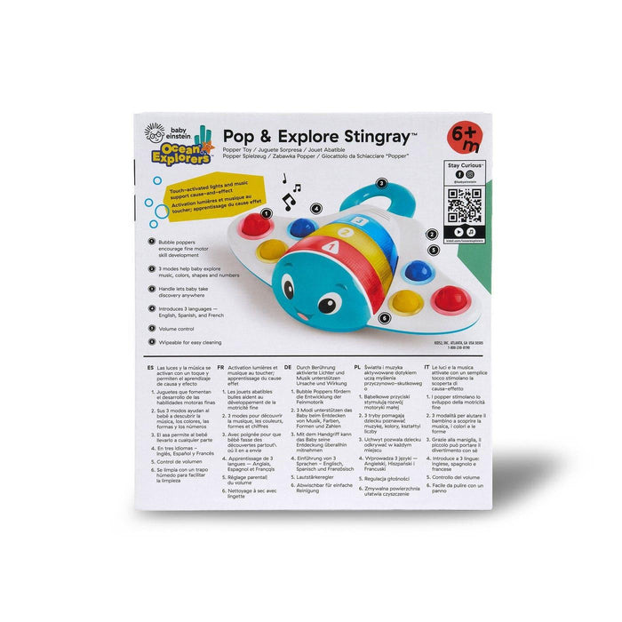 Baby Einstein® - Baby Einstein Pop & Explore Stingray™ Popper Toy