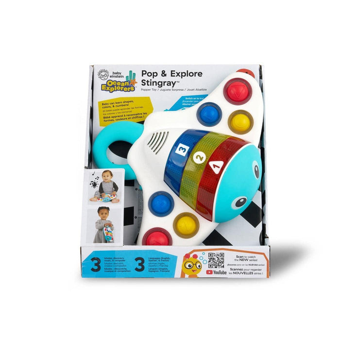 Baby Einstein® - Baby Einstein Pop & Explore Stingray™ Popper Toy