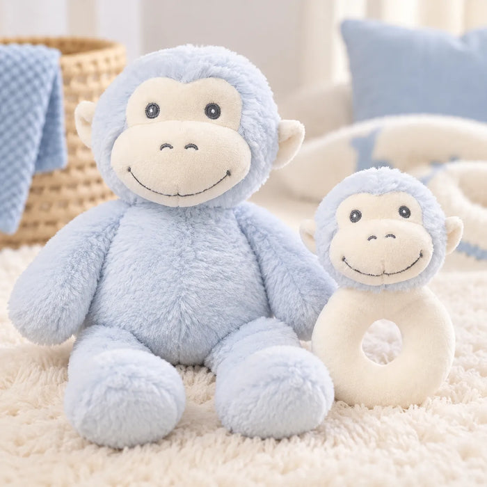 Baby Mode® 4-Piece Cuddly Comfort Gift Set | Blue Monkey