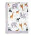 Baby Mode® - Baby Mode Reversible Baby Blanket - Grey Safari Animals