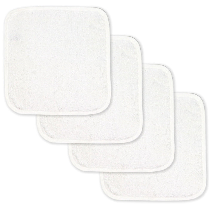 Baby Mode Signature - Baby Mode Signature 4 Pack Solid Washcloth White
