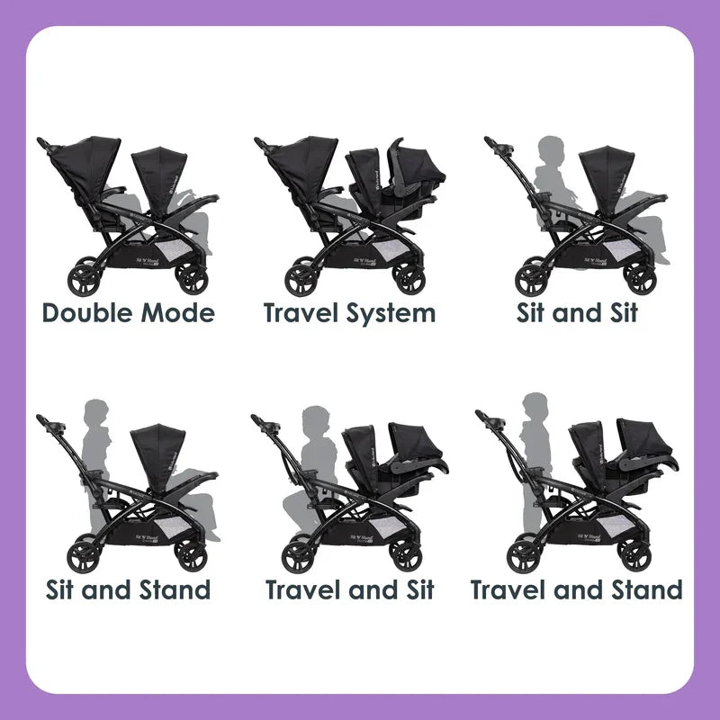 Baby Trend® - Baby Trend® Sit N’ Stand® Double 2.0 Stroller
