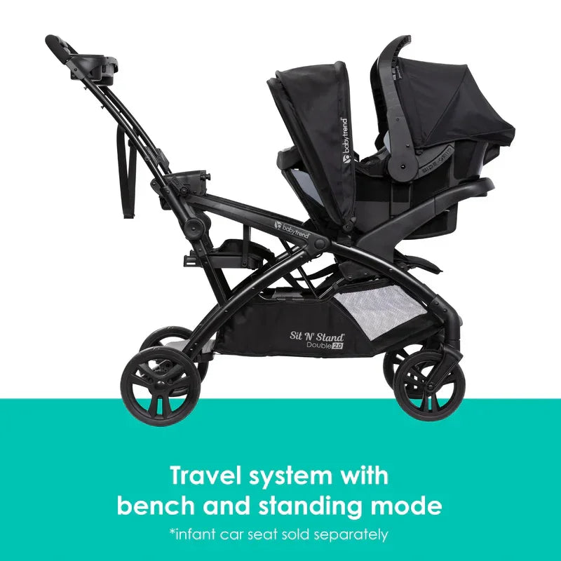 Baby Trend® - Baby Trend® Sit N’ Stand® Double 2.0 Stroller