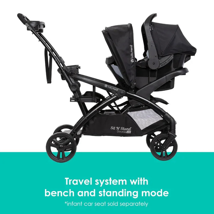 double stroller target australia Baby Trend Sit N' Stand Double 2.0 Stroller | Dash Black