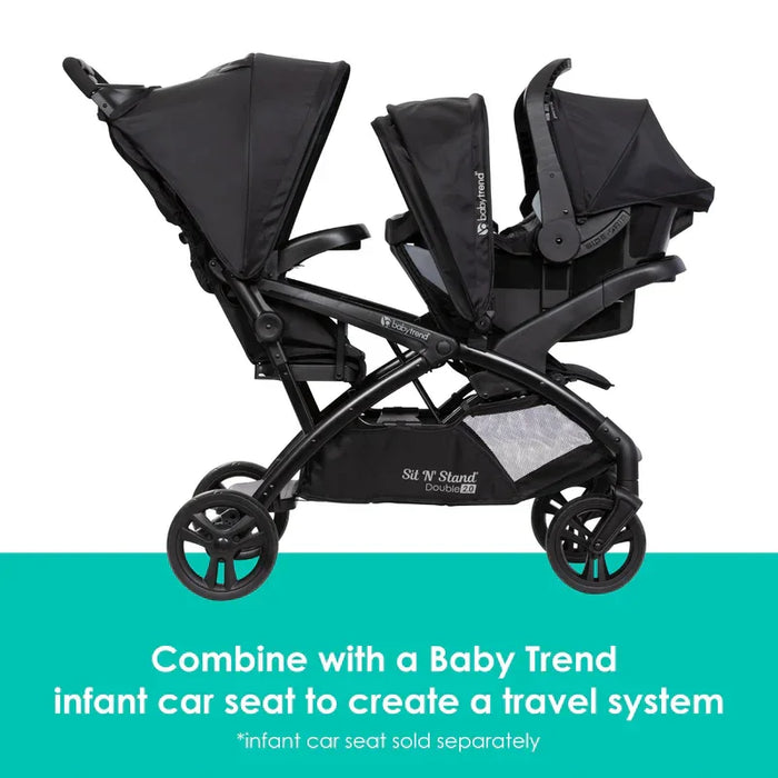 Baby Trend® - Baby Trend® Sit N’ Stand® Double 2.0 Stroller