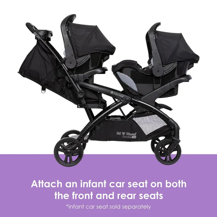 baby trend sit and stand double stroller positions Baby Trend Sit N' Stand Double 2.0 Stroller | Dash Black